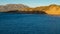 Lake over a dam in Rio Guadiana Menor, Andalusia