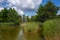 Lake in a park in Beilngries