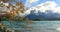 Lake Pehoe at dawn. Torres del Paine, Chile