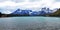 Lake PehoÃ© and Cordillera Paine Panoramic View, Chile