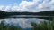 Lake of Pierre Percee, in Lorraine, France