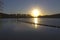 Lake Poway Sunset San Diego County Inland Southwest California