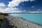 Lake Pukaki, glacier water, low lake level, New Zealand