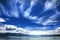 Lake Pukaki -New Zealand 2018 Summer Mount Cook with Blue Sky