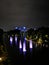 Lake Purple Fountain Background Gardens by the bay River