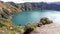 Lake Quilotoa in Cotopaxi province, Ecuador