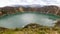 Lake Quilotoa in Cotopaxi province, Ecuador