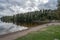 Lake Ragnerudssjoen mirror in Dalsland Sweden beautiful nature forest pinetree swedish