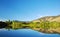 Lake Reflection with Homes Nearby