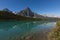 Lake Reflection Landscape at Icefield Parkway