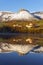Lake reflections of Ungino mountain