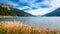 Lake Resia and the Ortler mountains Alto Adige, Italy