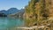 Lake Ritsa and the Caucasus mountains in Abkhazia