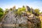 Lake and roks in Danzhou Stone Flower Caves, Geopark next to Haikou, Hainan, China