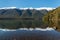 Lake Rotoiti with Saint Arnaud mountain range in winter, New Zealand