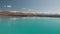 Lake Ruataniwha, New Zealand, South Island, trees and mountains, azure water reflections