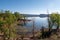 Lake of Salagou in the department of Herault - Occitanie region