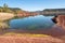 Lake of Salagou in the department of Herault - Occitanie region