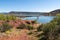 Lake of Salagou in the department of Herault - Occitanie region