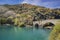 Lake San Domenico, in the Sagittario Gorges, in Abruzzo, L\\\'Aquila, Italy.