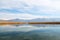 Lake scape in Lesser Prespa lake, Greece