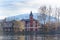 Lake in the Schierbeck Park , Puigcerda in Cerdanya, Girona, Catalunya.