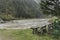 Lake Schlierersee without water in Lungau in Austria