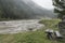 Lake Schlierersee without water in Lungau in Austria