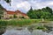 Lake of Schloss Fasanarie park in Fulda