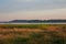 Lake in Sellin at sunset in Ruegen, Germany