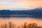 Lake Sevan spring sunset
