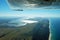 Lake St Lucia Estuary from the air