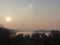 Lake Staffelsee, nature landscape with mountain panorma, Bavaria, Germany