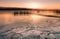 Lake starting to freeze january Finland