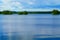 Lake on summer day with small islands