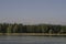 Lake at sunrise in the city of Nalchik, foothills of the Caucasus