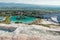 Lake surrounded of travertine, Pamukkale