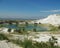 Lake surrounded with white Travertine in Pammukale