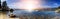 Lake Tahoe Panoramic Sunset Landscape in California