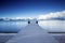 Lake Tahoe Snowy Pier