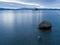 Lake Tahoe in the winter long exposure photograph.