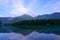 Lake Taisho and Mount Yake in Kamikochi, Nagano, Japan