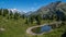 Lake of thuilette,la thuile,val d`aoste,italy