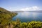 Lake Toba is a large natural lake in North Sumatra, Indonesia