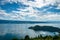 Lake Toba view - landscape in Tuktuk, North Sumattra, Indonesia