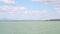 Lake Trasimeno and its islands viewed from Passignano sul Trasimeno, Umbria, Italy