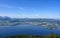 Lake Traun Traunsee landscapes in Austria