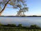 Lake with trees. Lake with trees near by Soro in Denmark. Lakeside trees in autumn.