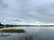 The lake at Trimble Park in Mount Dora, Florida on a cloudy day