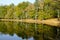 The lake of Umbra Forest in Gargano National Park.